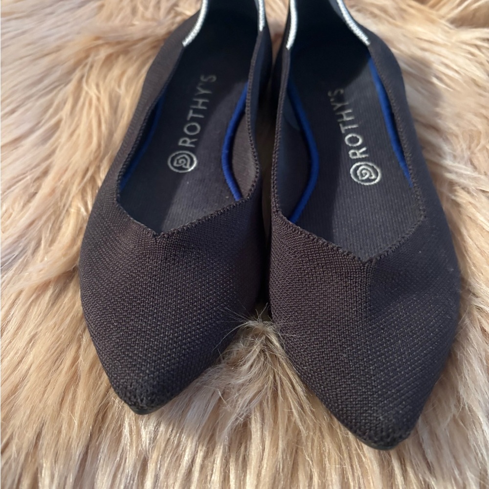 Rothy's Black Pointed Flats